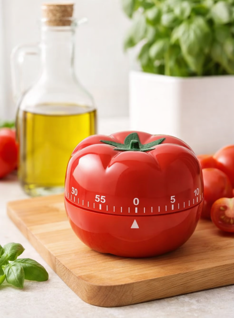 Tick Tock! ⏰ Master your cooking with our Tomato Timer – the perfect Pomodoro countdown tool for every kitchen! 🍅👩🍳 #CookingHacks #KitchenEssentials