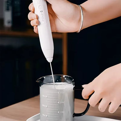 Baking Mixer Milk Frother 2-In-1 USB Rechargeable Electric Egg Beater Kitchen Gadgets Coffee Stirrer Tools Dining