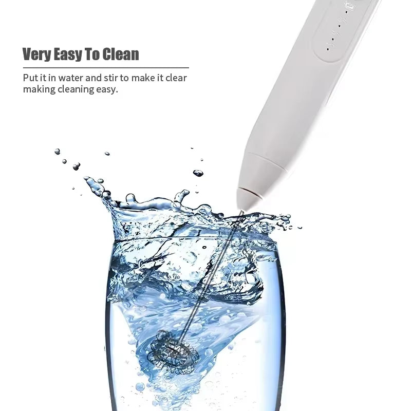 Baking Mixer Milk Frother 2-In-1 USB Rechargeable Electric Egg Beater Kitchen Gadgets Coffee Stirrer Tools Dining