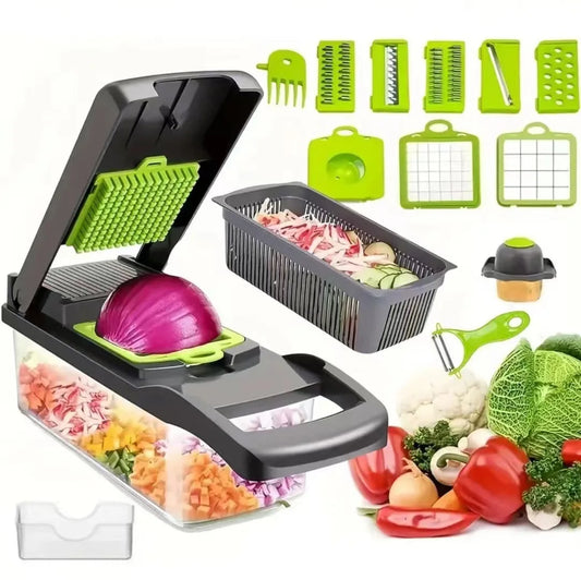 Multi-Functional Vegetable Cutter, Kitchen Household, Potato Shreds, Shredded and Diced, Radish Grater, Slicer Kitchen Gadgets