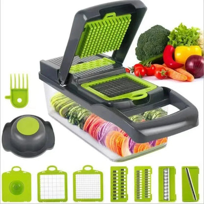 Multi-Functional Vegetable Cutter, Kitchen Household, Potato Shreds, Shredded and Diced, Radish Grater, Slicer Kitchen Gadgets
