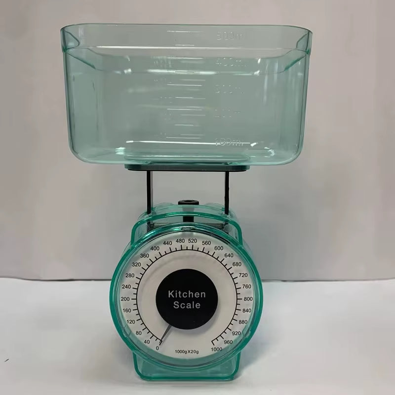 Restaurant Cooking Spring Scale Food Vegetables Scale Weighing Dial 1Kg Mechanical Home Kitchen Scales Kitchen Weight Scales