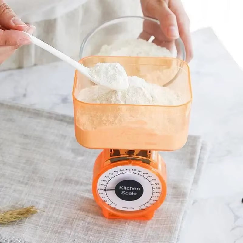 Restaurant Cooking Spring Scale Food Vegetables Scale Weighing Dial 1Kg Mechanical Home Kitchen Scales Kitchen Weight Scales